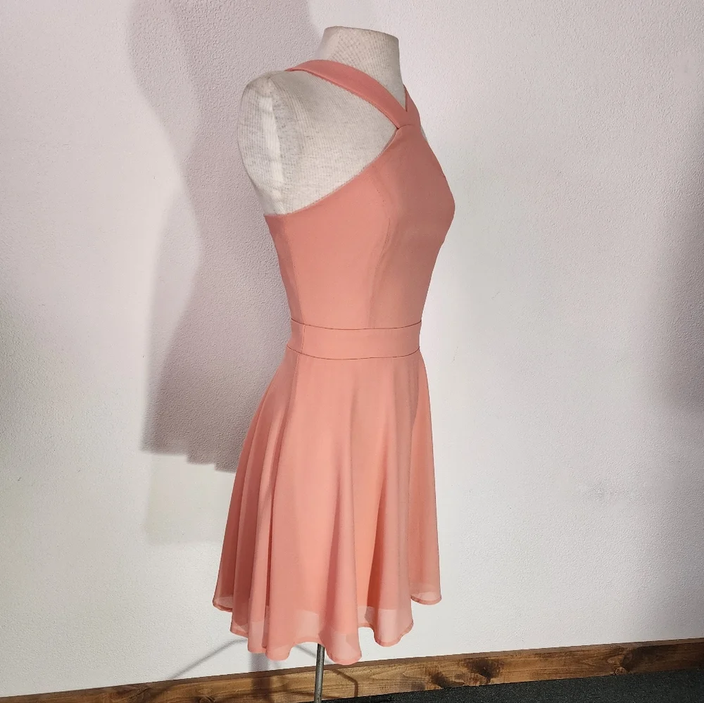 Charlotte Russe Dress Strapless Peach Size S - Picture 4 of 12